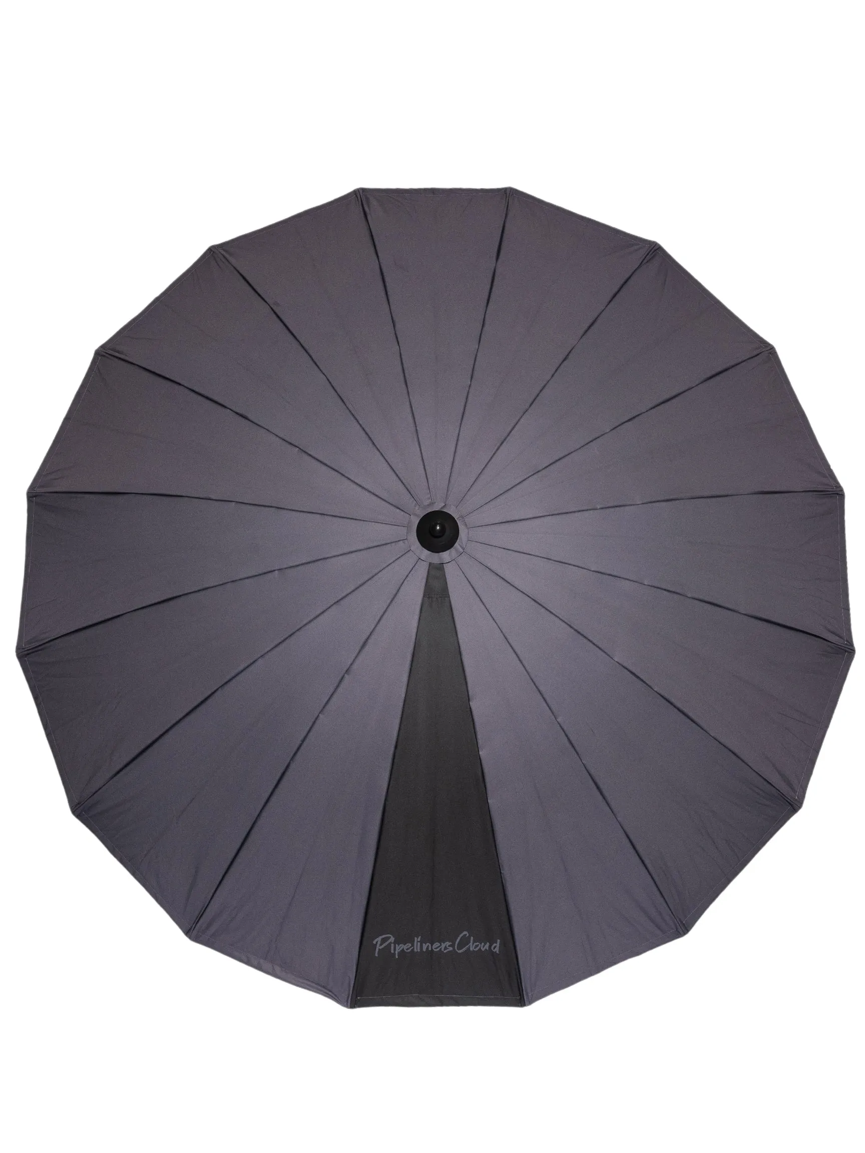 10' Grey Pipeliners Cloud Umbrella and Slamma Jamma Holder