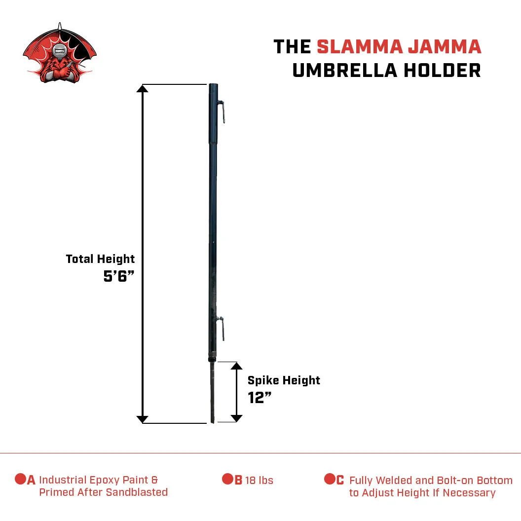 10' Orange Pipeliners Cloud, Slamma Jamma Holder & Tailgater Hitch