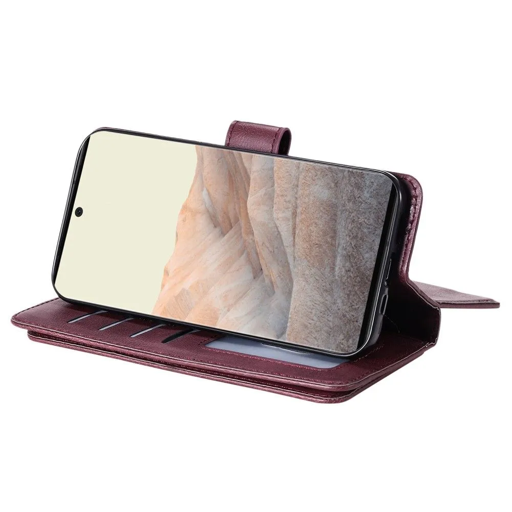 10-slot wallet case for Google Pixel 6 Pro - Wine Red