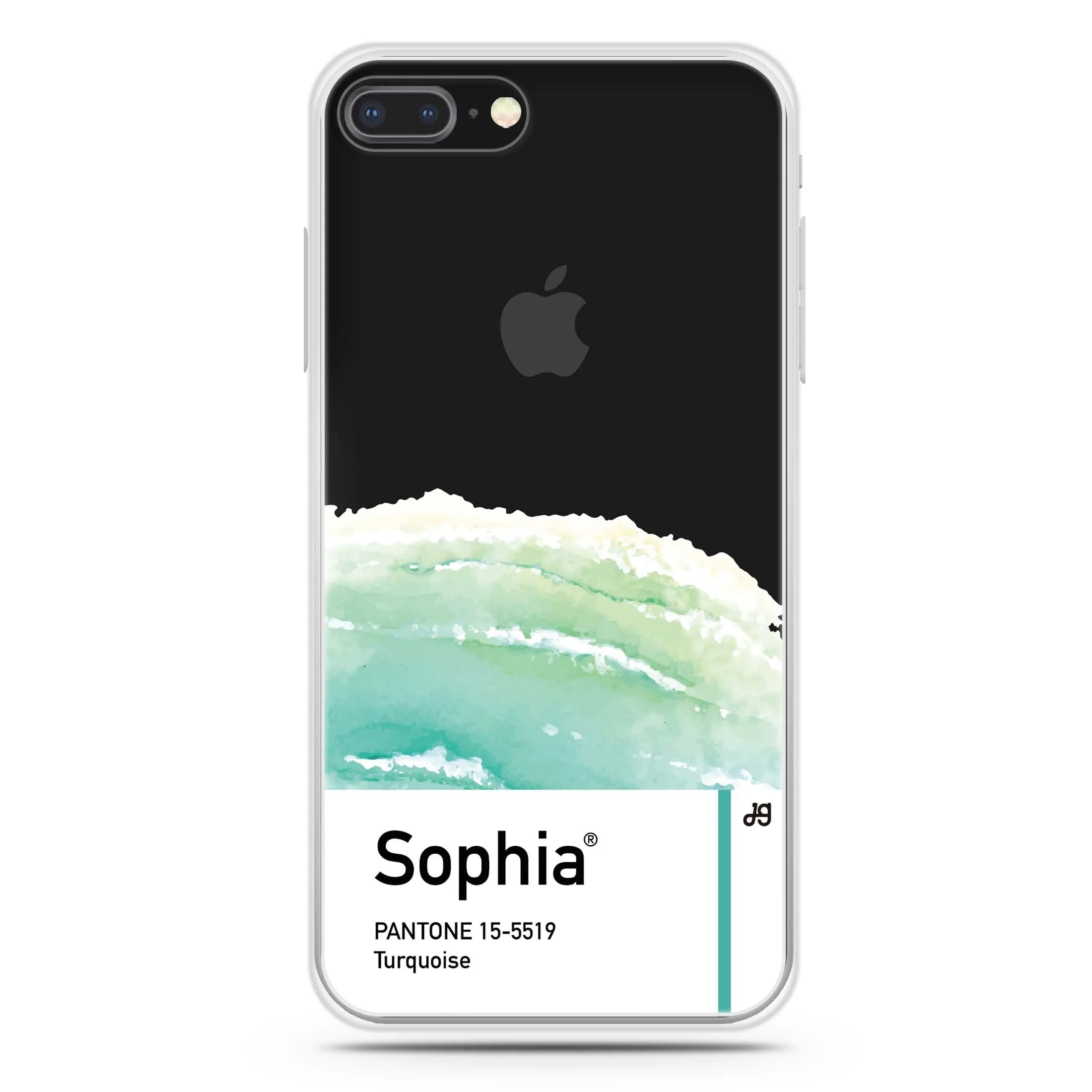 #15-5519 Turquoise I iPhone 8 Plus Ultra Clear Case