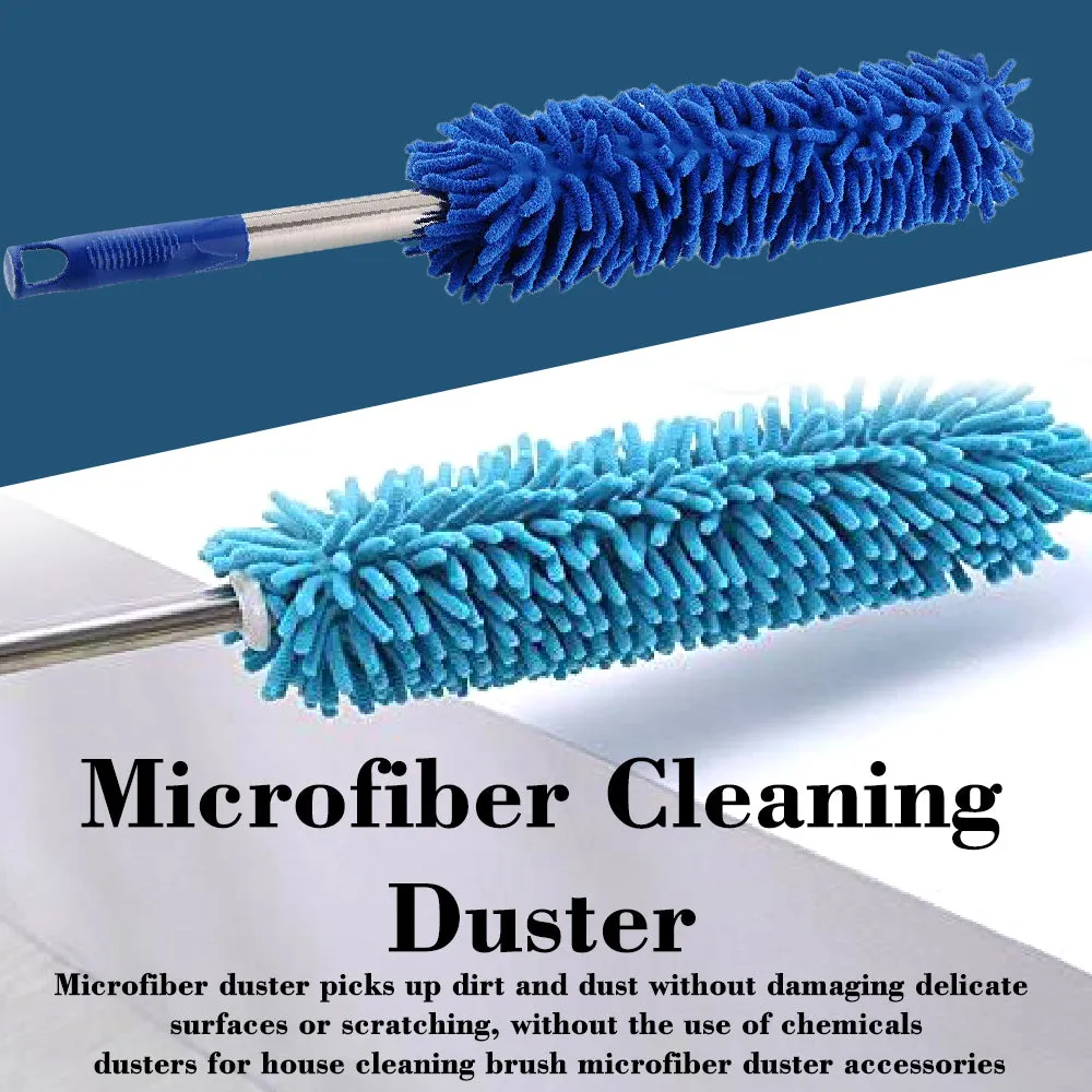 1672 Microfiber Cleaning Duster with Extendable Rod for Home Car Fan Dusting