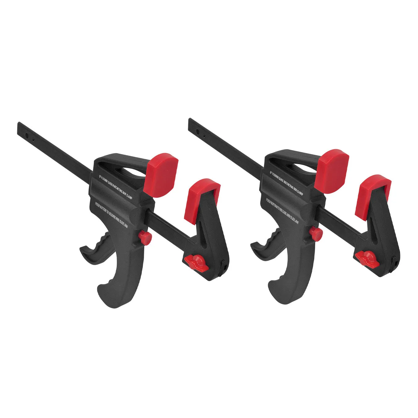 2-PC 6" Ratchet Bar Clamp Set - 0131-0