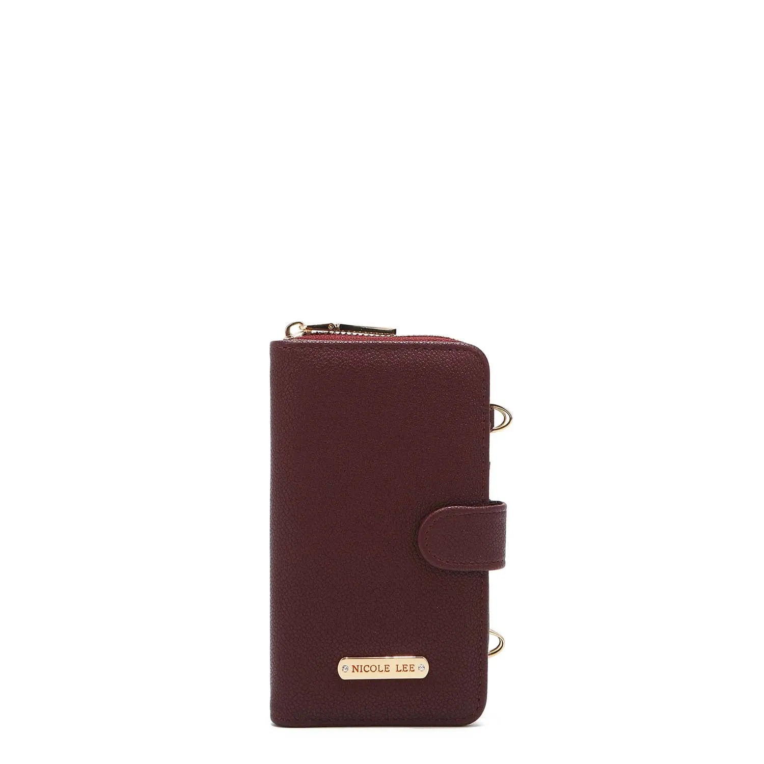 2 PIECE SOLID PHONE CASE CROSSBODY WALLET