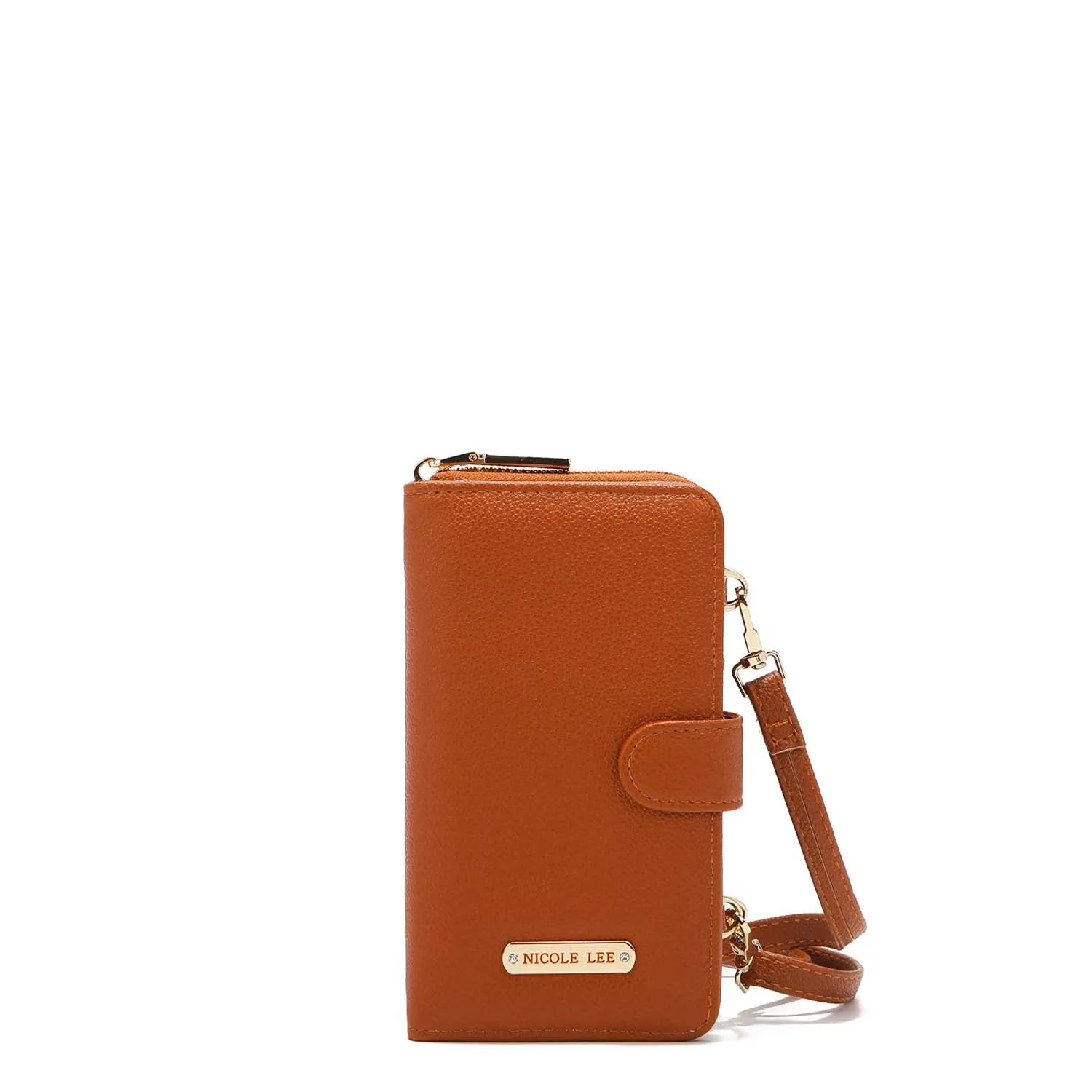 2 PIECE SOLID PHONE CASE CROSSBODY WALLET