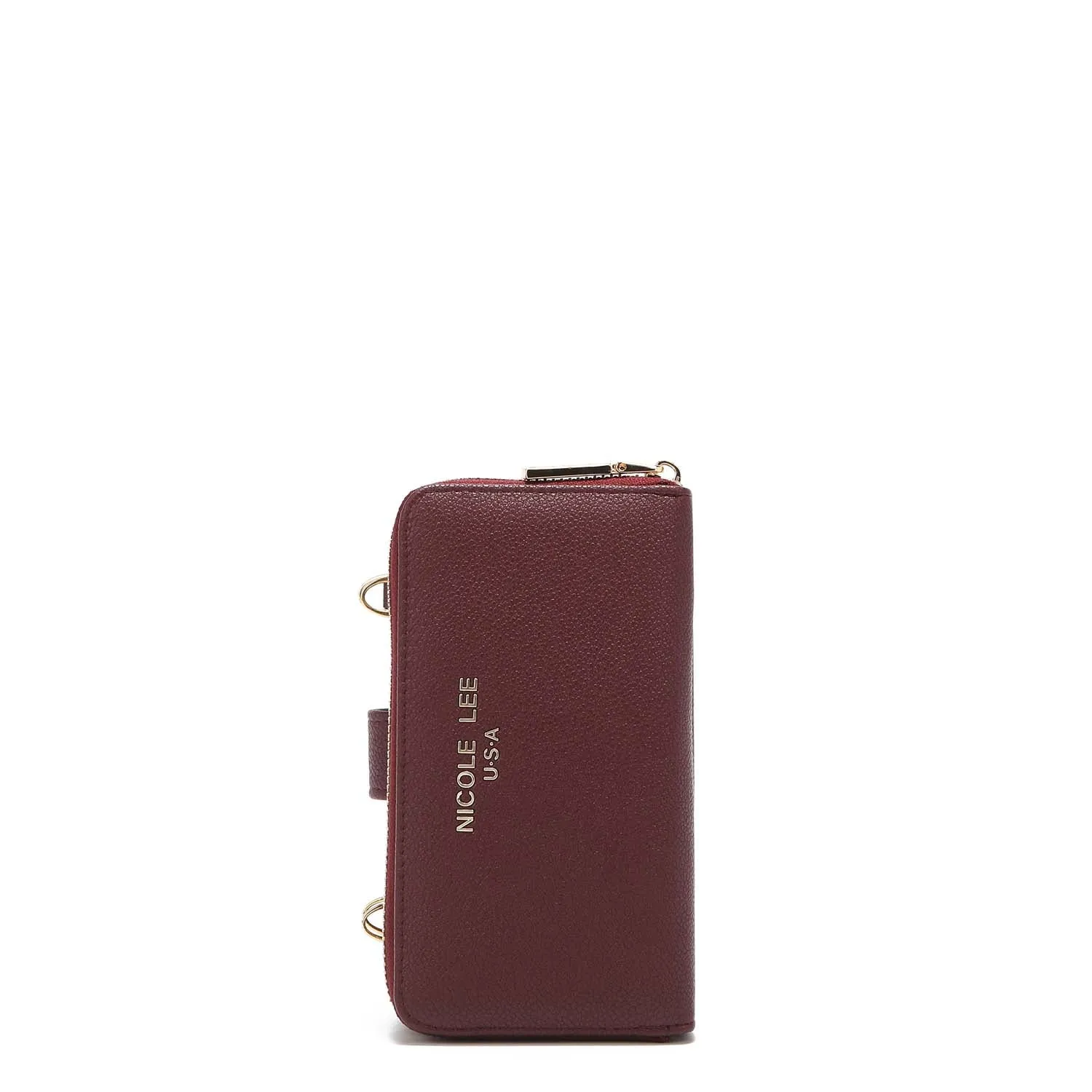 2 PIECE SOLID PHONE CASE CROSSBODY WALLET