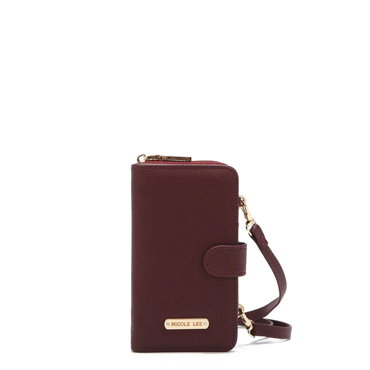 2 PIECE SOLID PHONE CASE CROSSBODY WALLET