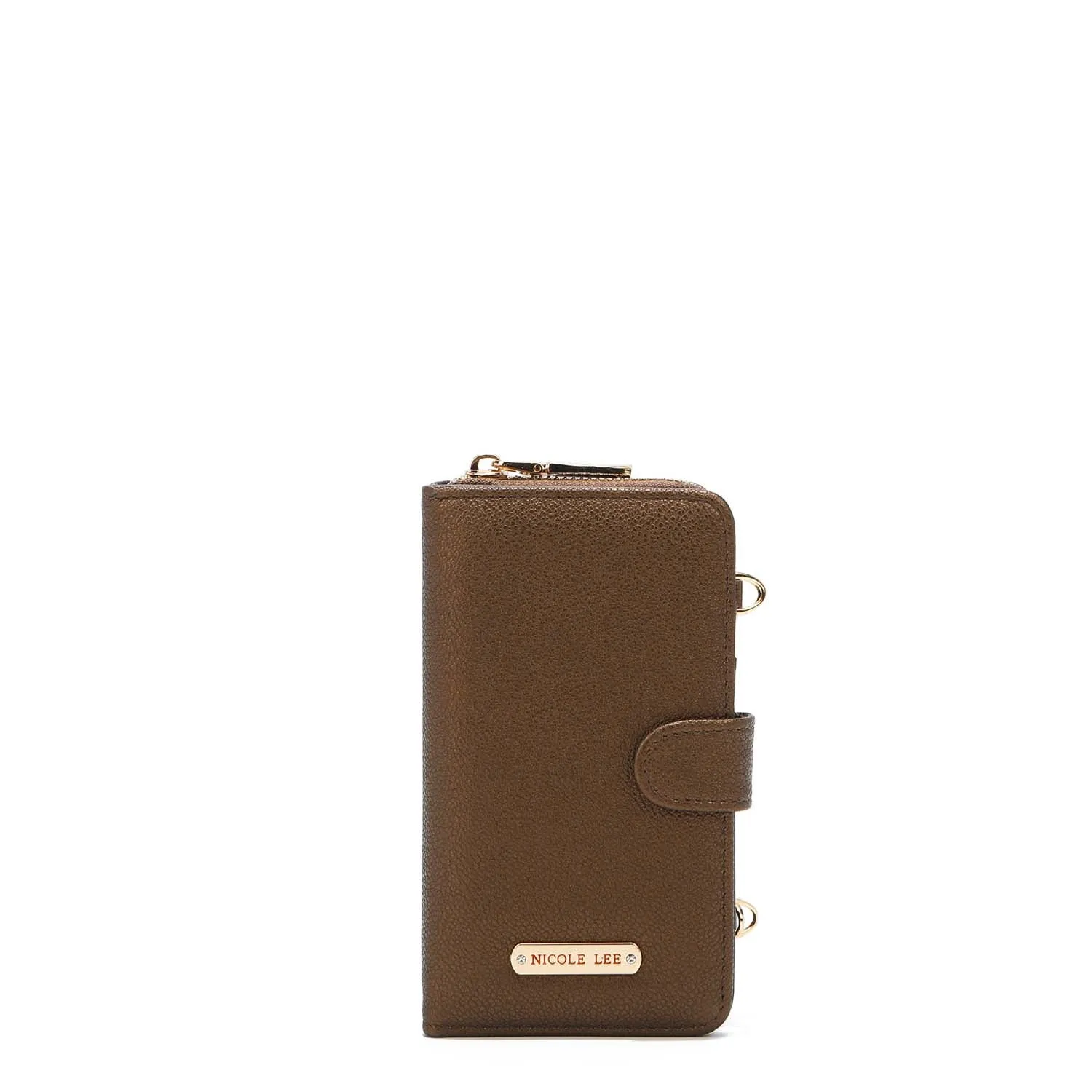 2 PIECE SOLID PHONE CASE CROSSBODY WALLET