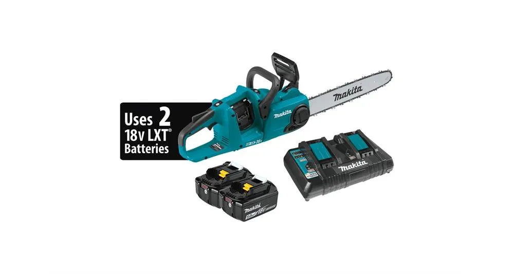 2020 Makita 18V X2 (36V) LXT® Brushless 16" Chain Saw Kit (XCU04PT)