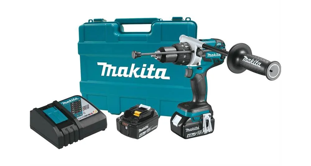 2021 Makita 18V LXT® Lithium-Ion Brushless Cordless 1/2" Hammer Driver-Drill Kit (4.0Ah) (XPH07MB)