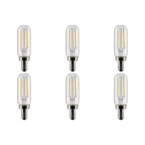 2.8W T6 LED - Clear - Candelabra base - 90 CRI - 2700K - 120V - 6-Pack