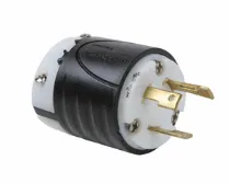 30 Amp NEMA L530 Connector - Black Back, White Front Body