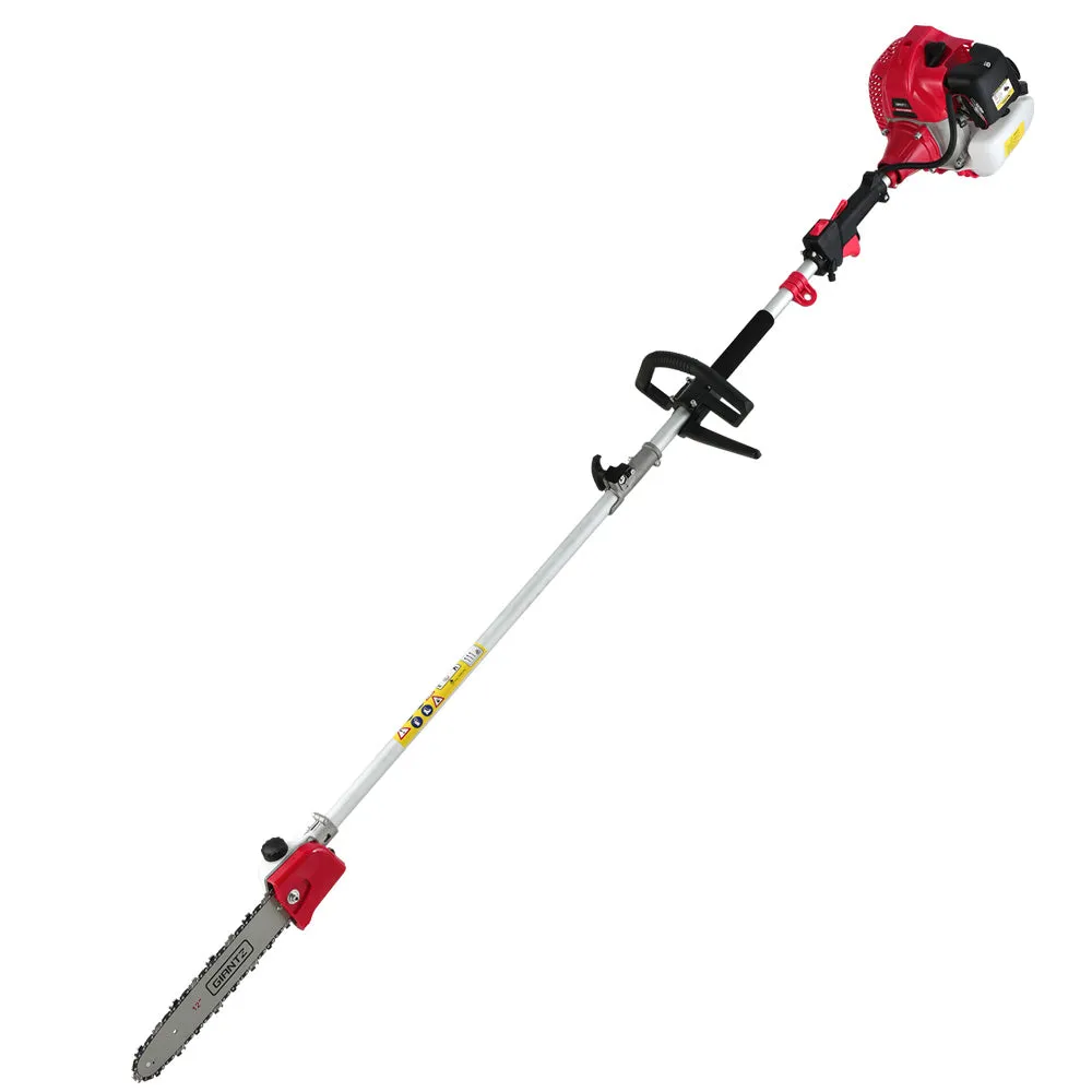 62CC 2-in-1 Pole Chainsaw & Hedge Trimmer, 12" Bar, 5.6m Reach, Giantz