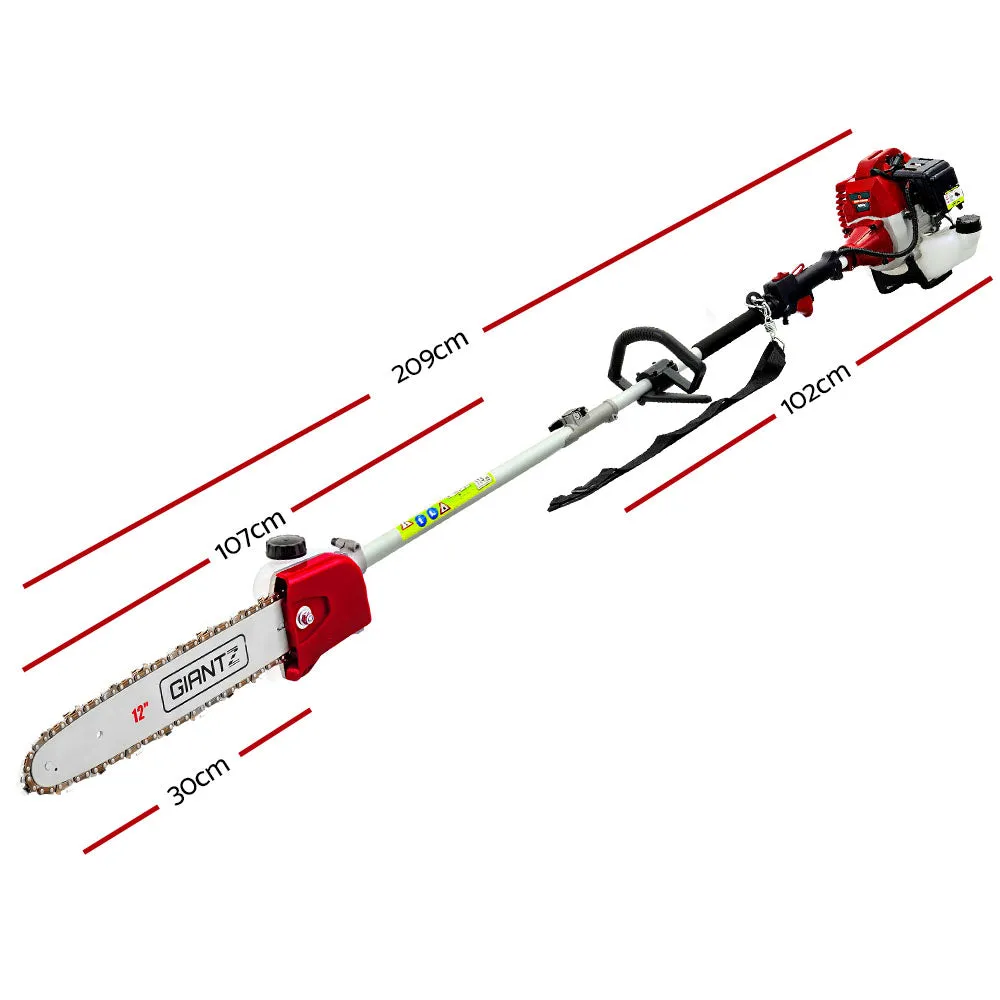 62CC 2in1 Long Reach Pole Chainsaw Hedge Trimmer, Giantz