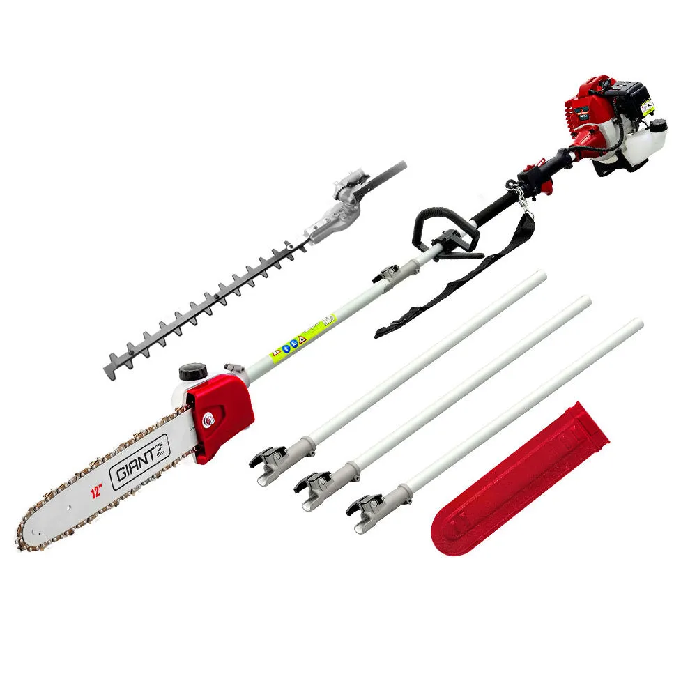 62CC 2in1 Long Reach Pole Chainsaw Hedge Trimmer, Giantz