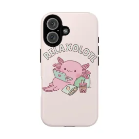 Adorable Axolotl Phone Case - Playful Pun Magnetic Tough Cover