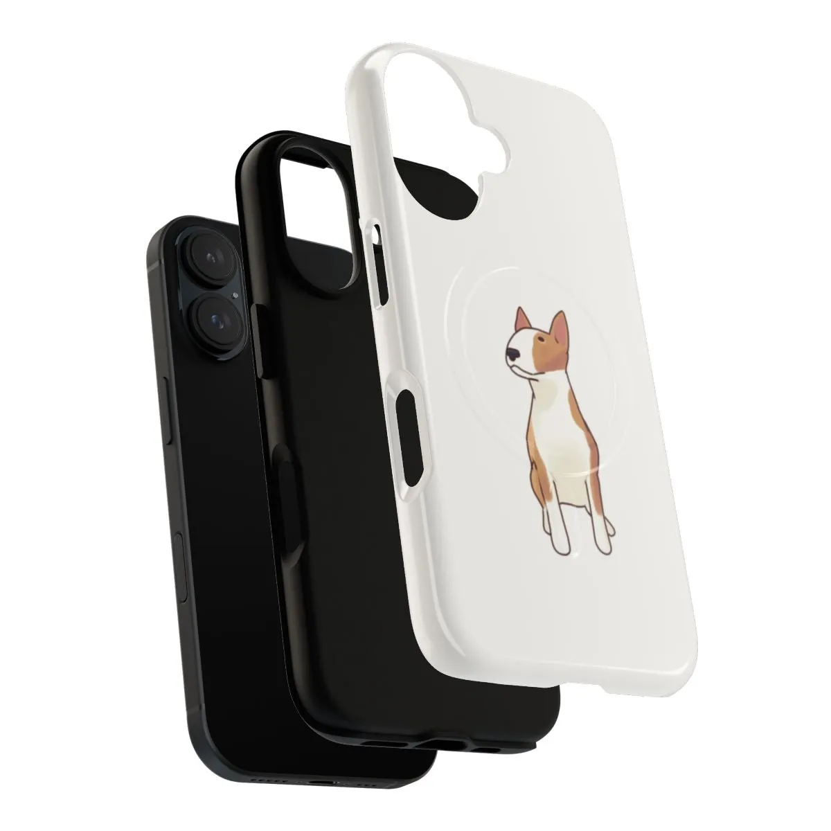 Adorable Bullterrier Design Magnetic Tough Phone Cases