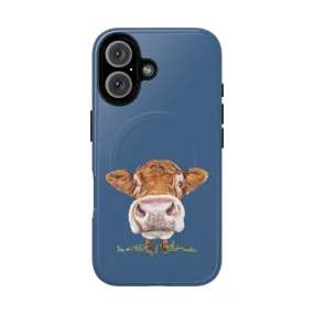 Adorable Cow-Themed Magnetic Tough Phone Cases