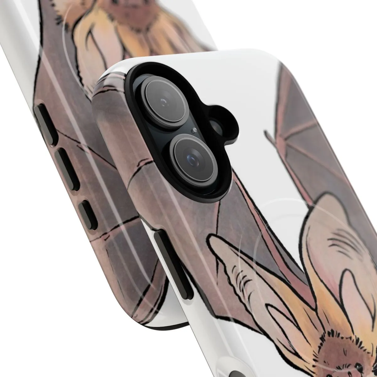 Adorable Grey Long-Eared Bat Phone Case