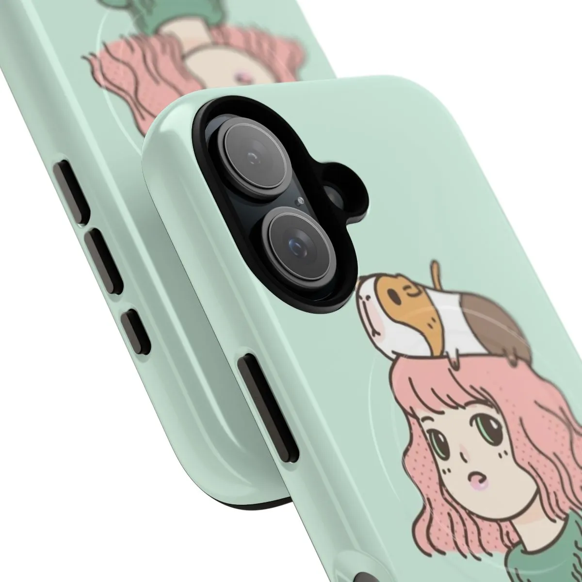 Adorable Guinea Pig Lady Magnetic Tough Phone Case