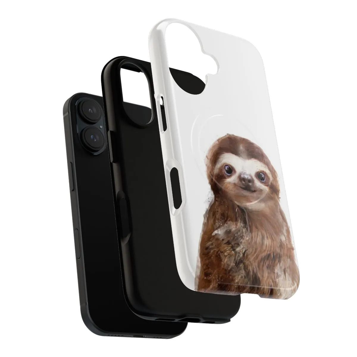 Adorable Sloth-Themed Magnetic Tough Phone Case