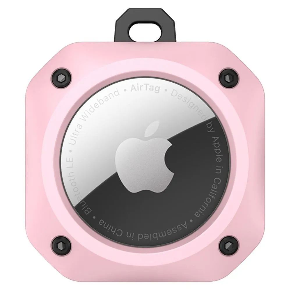 AirTags TPU cover with key ring - Pink