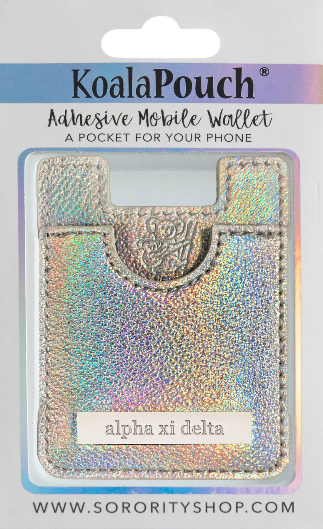 Alpha Xi Delta Glitter Koala Pouch