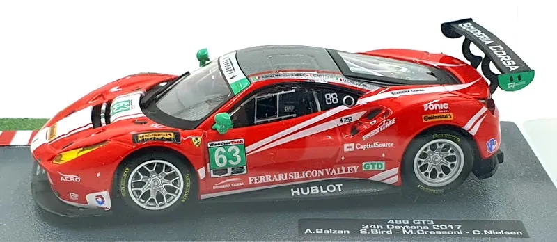 Altaya 1/43 Scale 30424K - Ferrari 488 GT3 #63 24h Daytona 2017 - Red