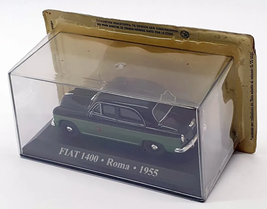 Altaya 1/43 Scale AL181120 - 1955 Fiat 1400 Roma Taxi - Black/Green