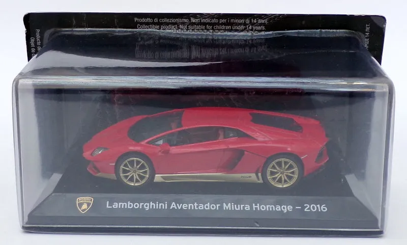 Altaya 1/43 Scale AL27320C - 2016 Lamborghini Aventador Miura Homage - Red