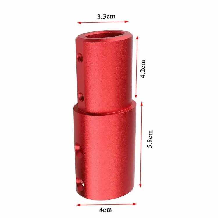 Aluminum Extension Pipe Extender Pole For Xiaomi M365/M365Pro Pro2 1S(Red)