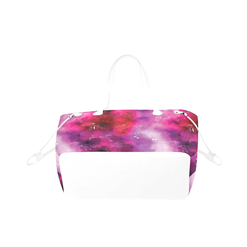 Animal Ancestors 8 Gaseous Clouds Pink and Red Clover Canvas Tote Bag