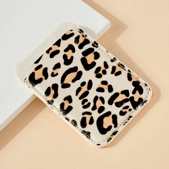 Animal Print Phone Pocket Card Wallet