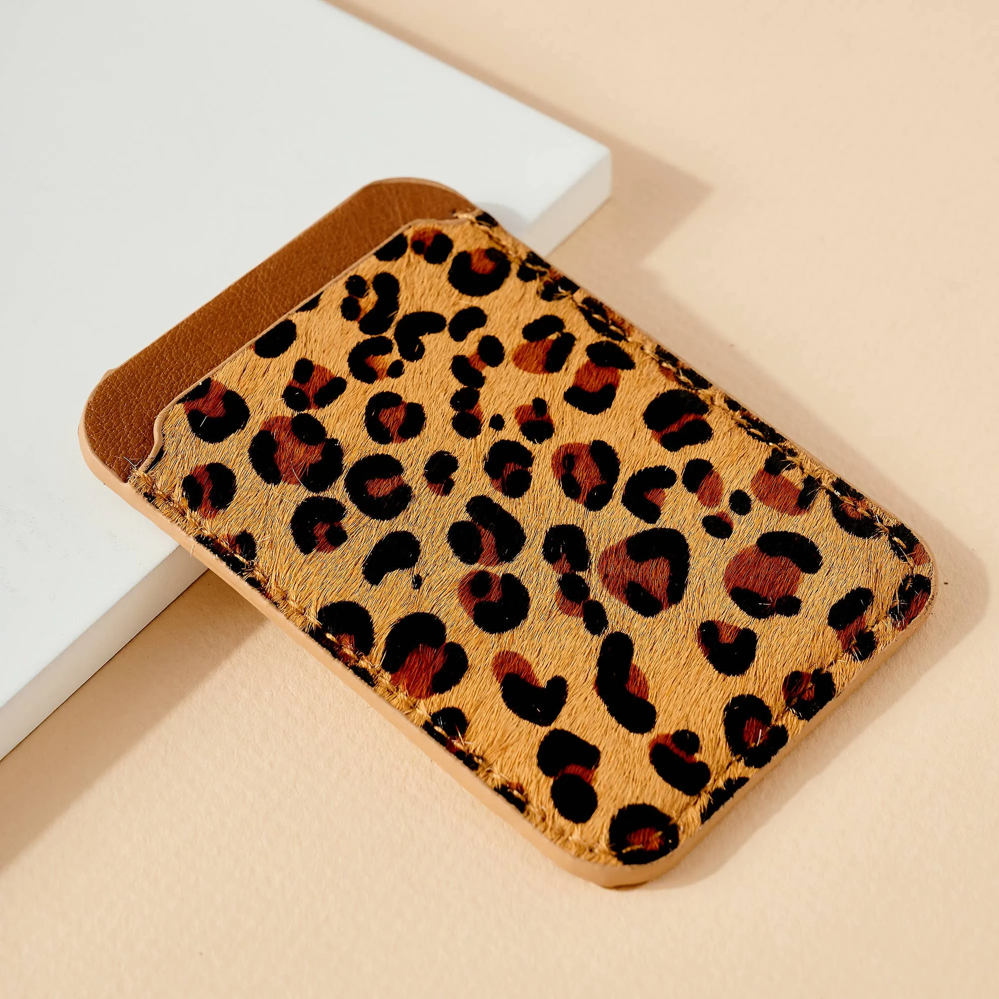 Animal Print Phone Pocket Card Wallet