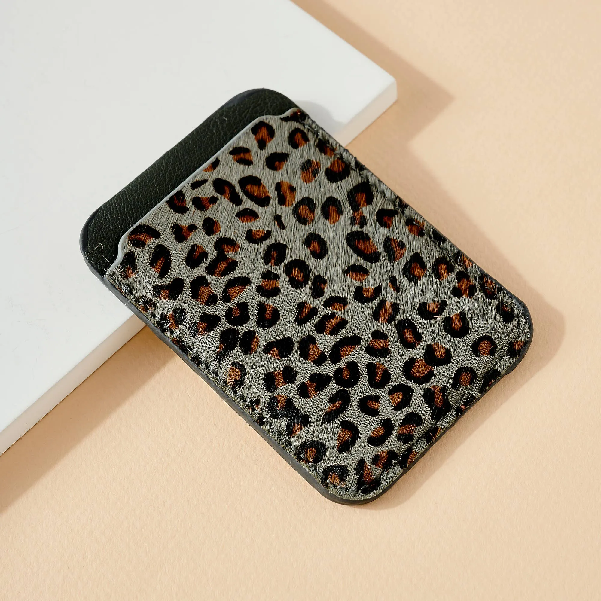 Animal Print Phone Pocket Card Wallet