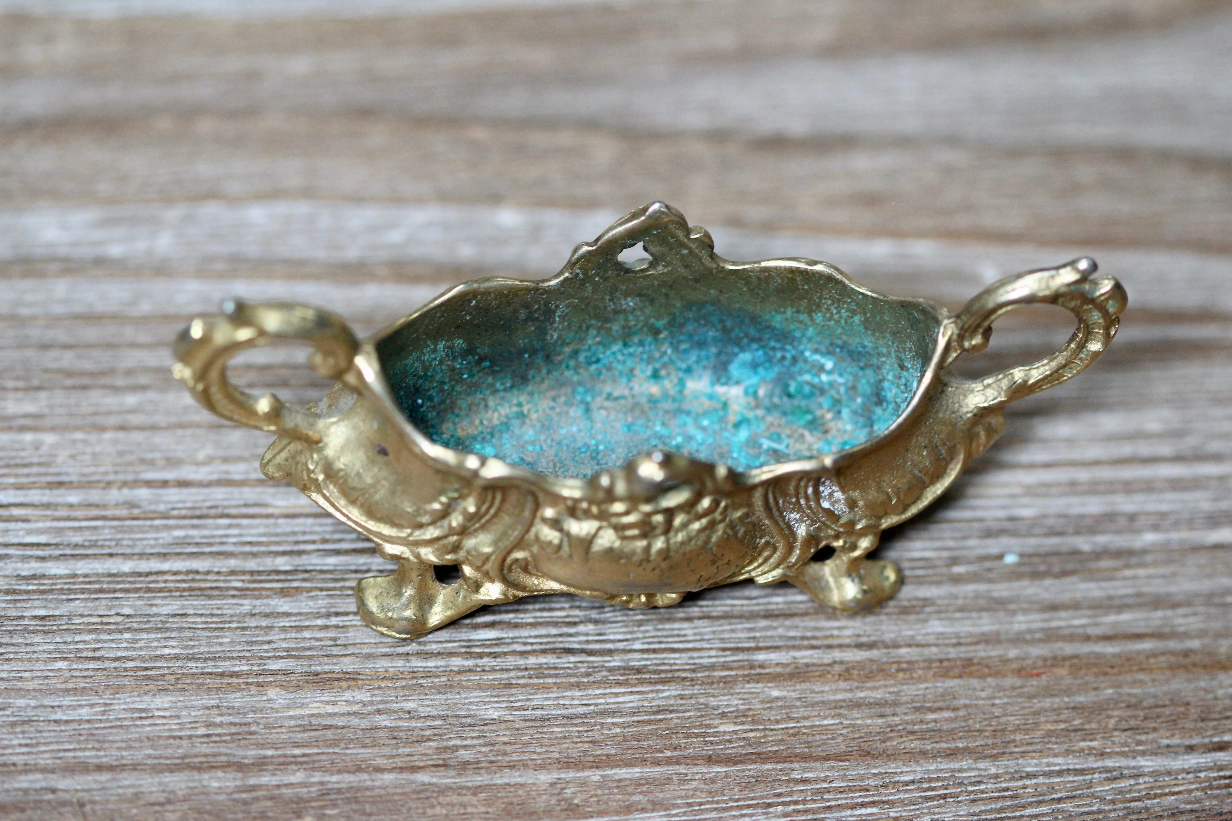 Antique Italian Bronze Jewelry Trinket