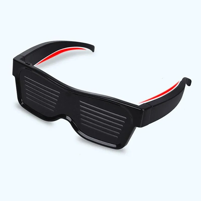 App Bluetooth Led Party Glasses Customized Languages Luminous Eyewear