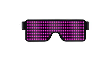 App Bluetooth Led Party Glasses Customized Languages Luminous Eyewear