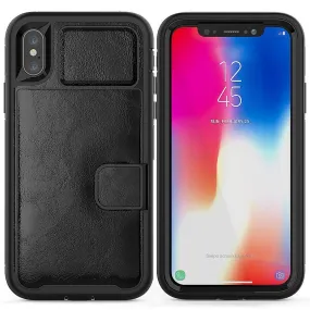 Apple iPhone XS Max (6.5inch) Magnetic Folio Leather Wallet W. Card Slot and Stand Case by Modes