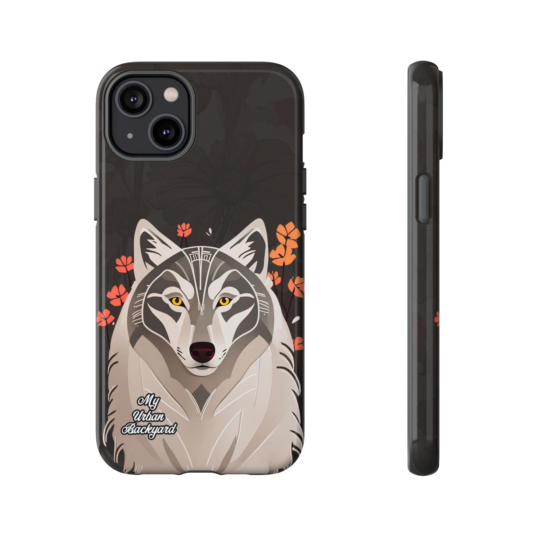 Art Deco Wolf, Cell Phone Case - Apple, Samsung or Google Pixel