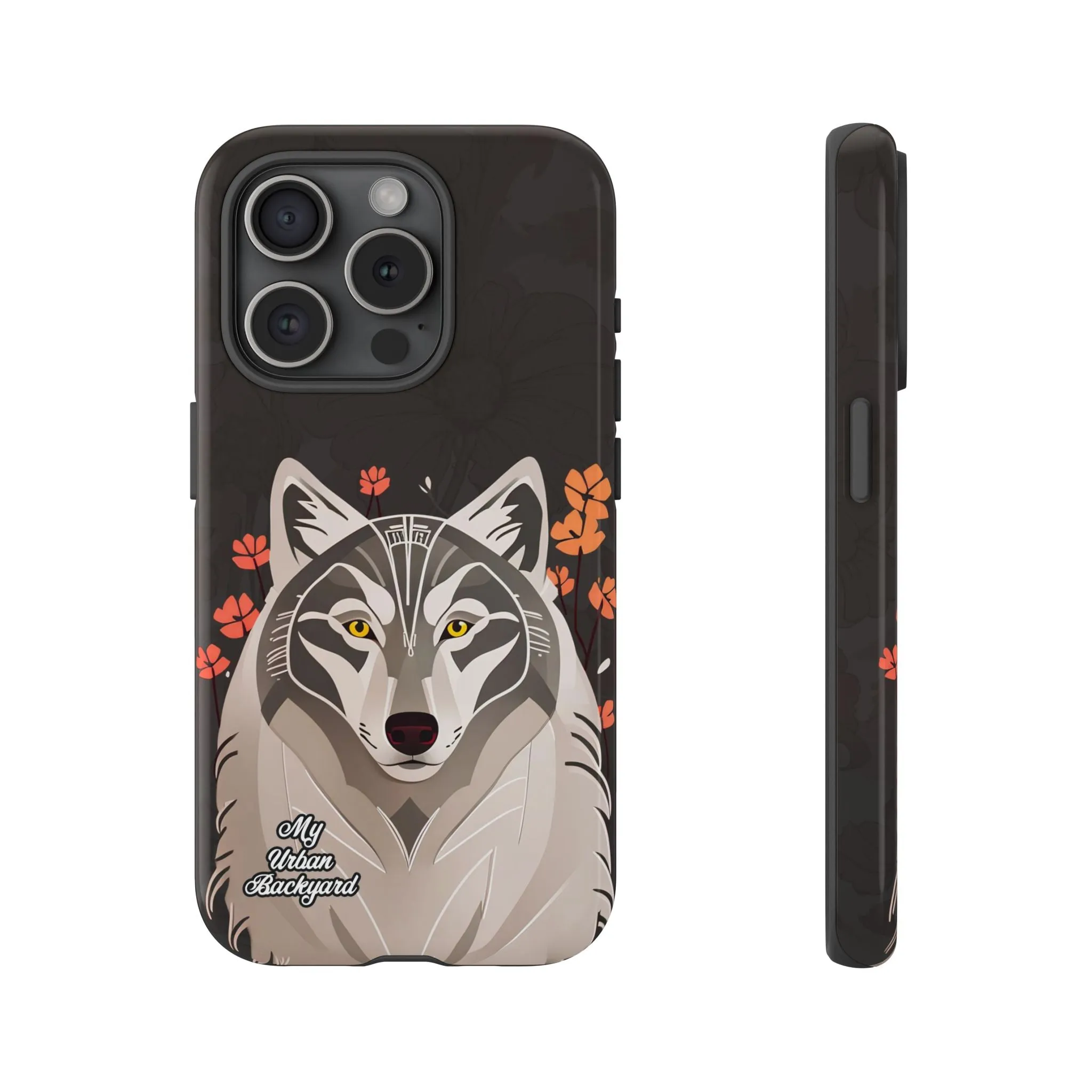 Art Deco Wolf, Cell Phone Case - Apple, Samsung or Google Pixel