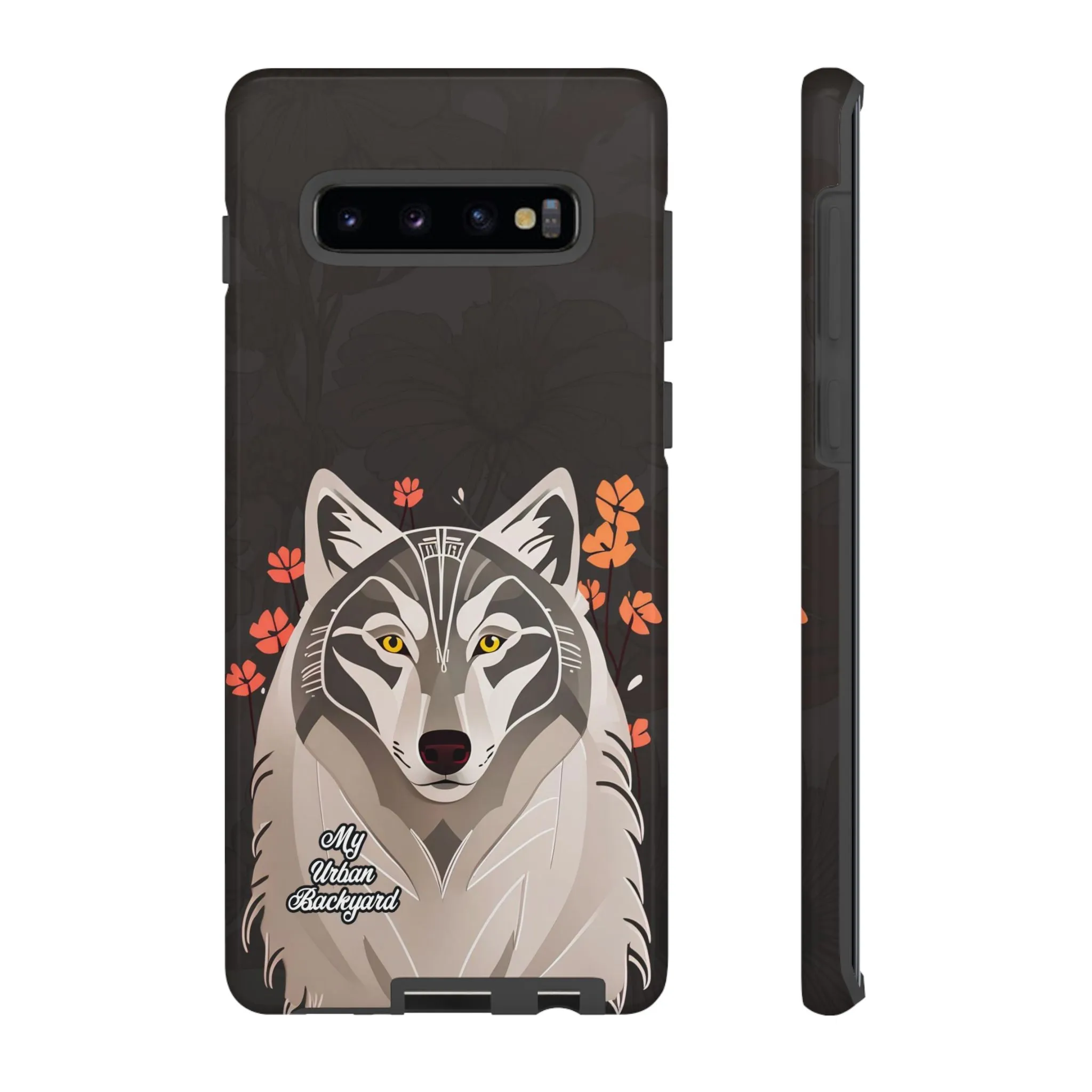 Art Deco Wolf, Cell Phone Case - Apple, Samsung or Google Pixel