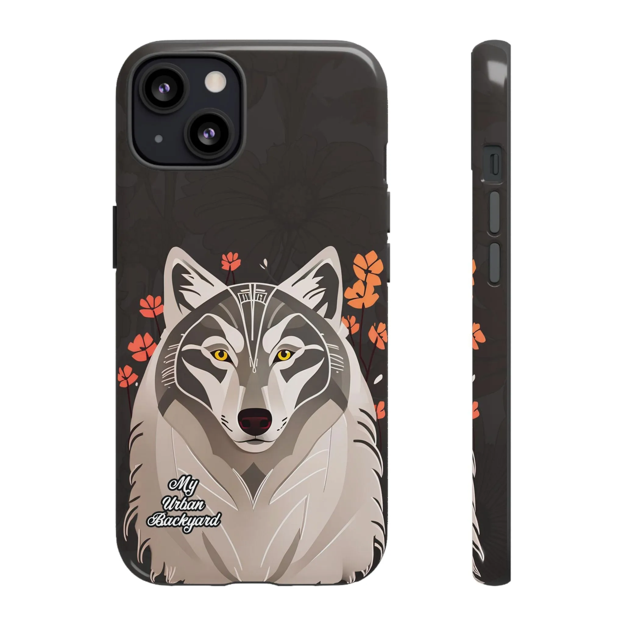 Art Deco Wolf, Cell Phone Case - Apple, Samsung or Google Pixel