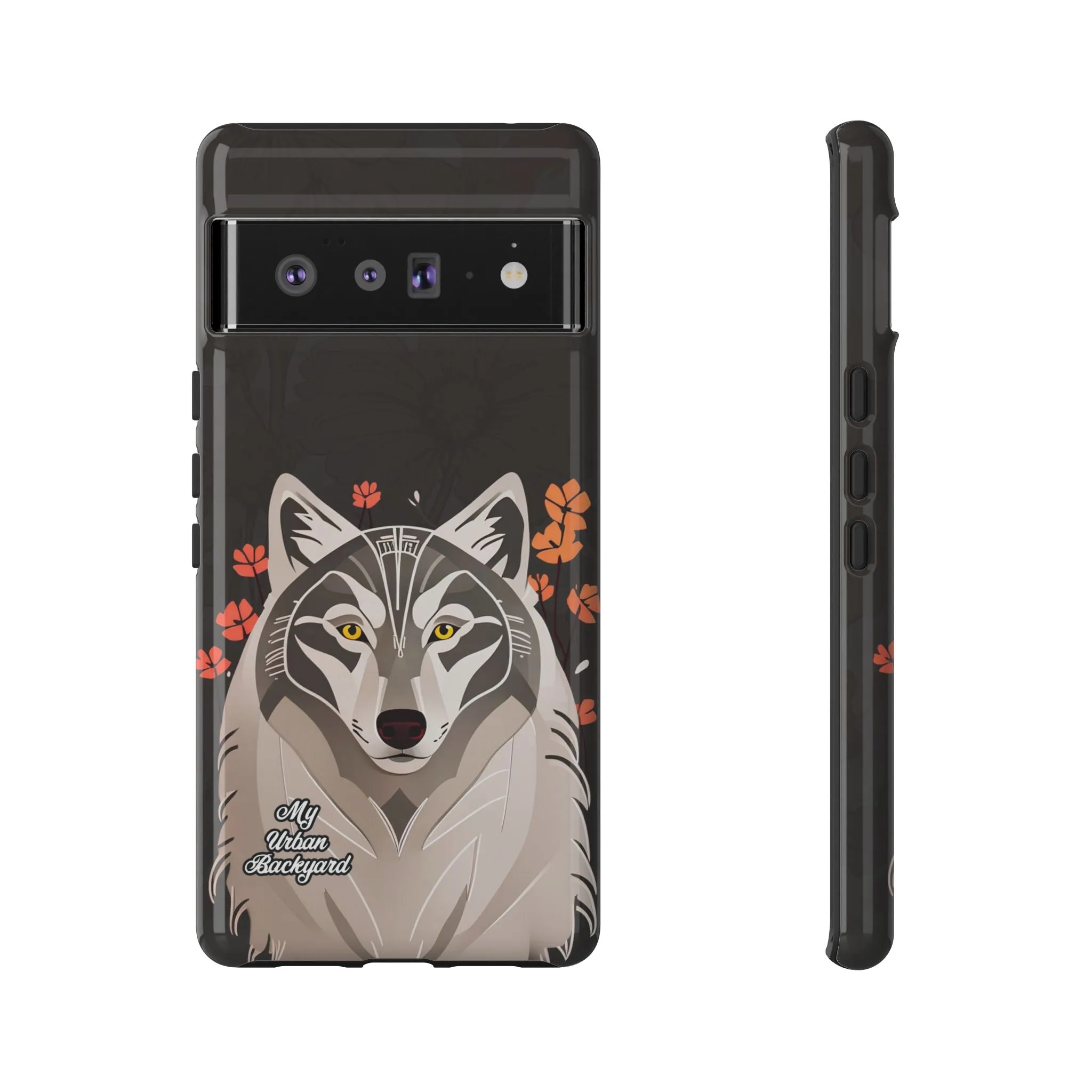 Art Deco Wolf, Cell Phone Case - Apple, Samsung or Google Pixel