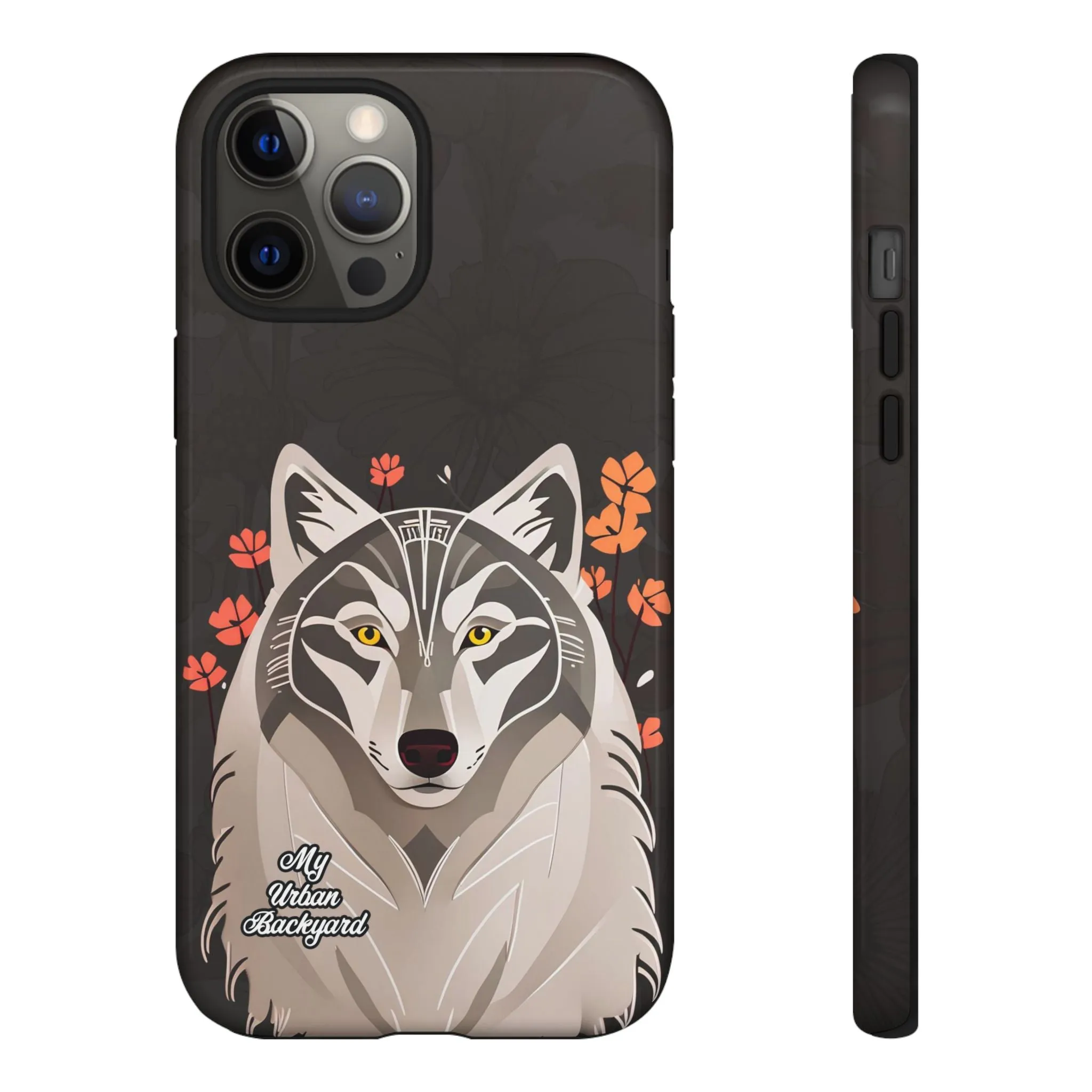 Art Deco Wolf, Cell Phone Case - Apple, Samsung or Google Pixel