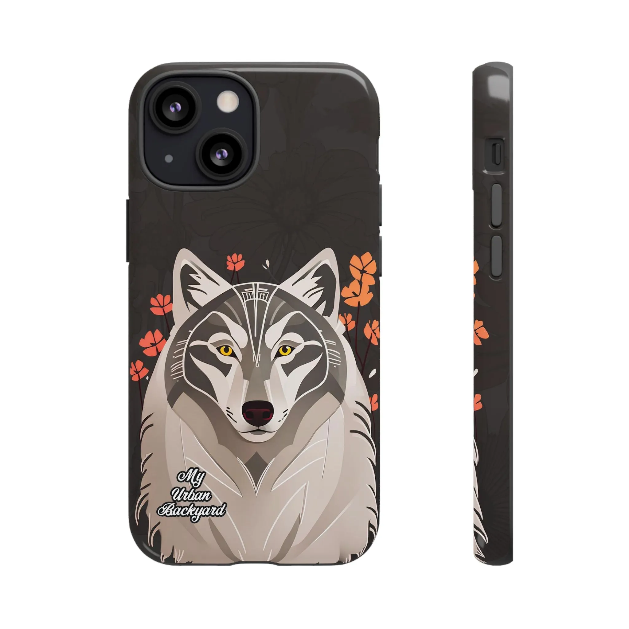 Art Deco Wolf, Cell Phone Case - Apple, Samsung or Google Pixel