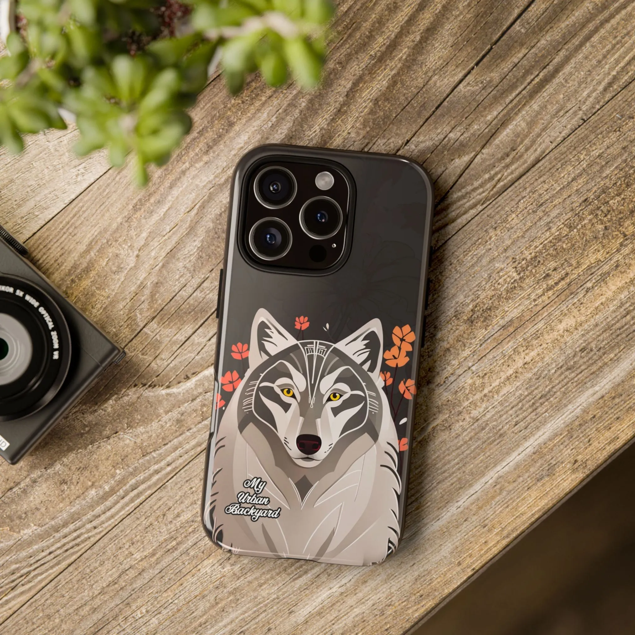 Art Deco Wolf, Cell Phone Case - Apple, Samsung or Google Pixel