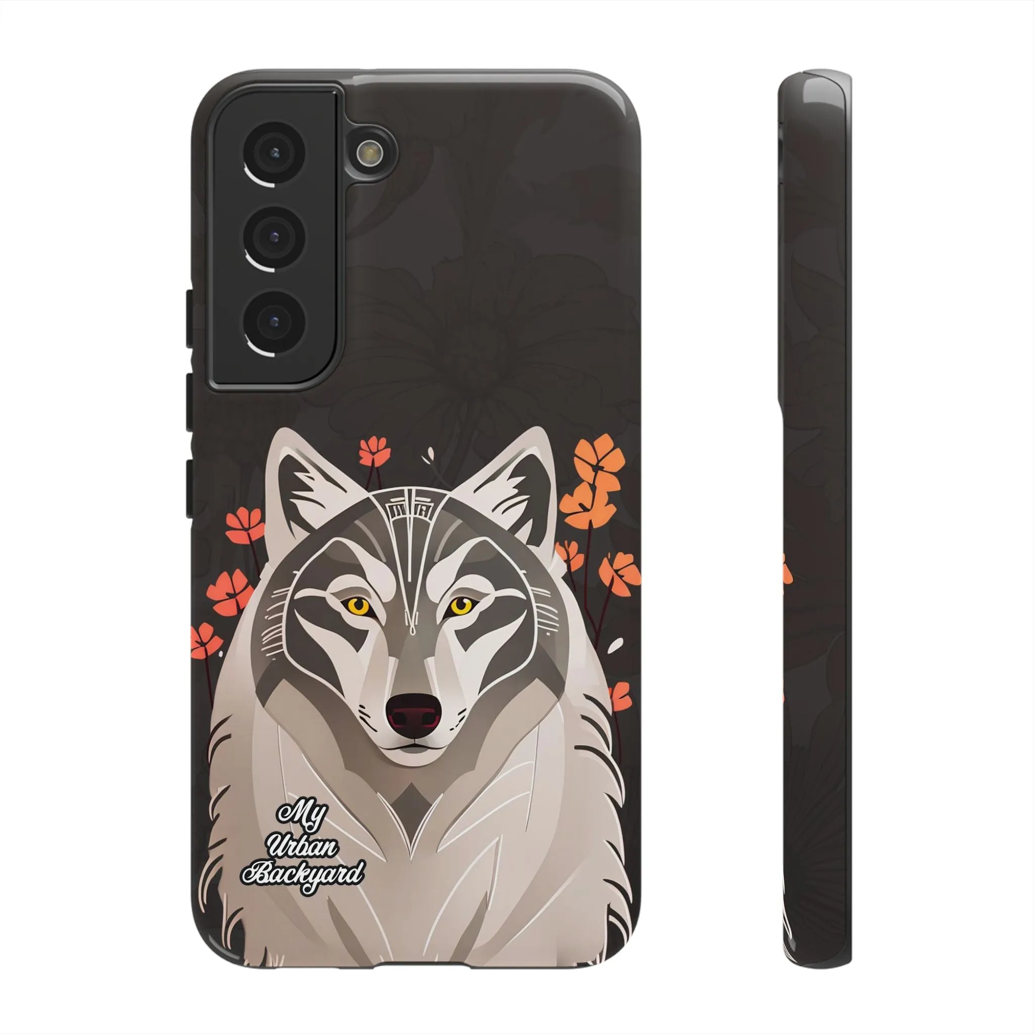 Art Deco Wolf, Cell Phone Case - Apple, Samsung or Google Pixel