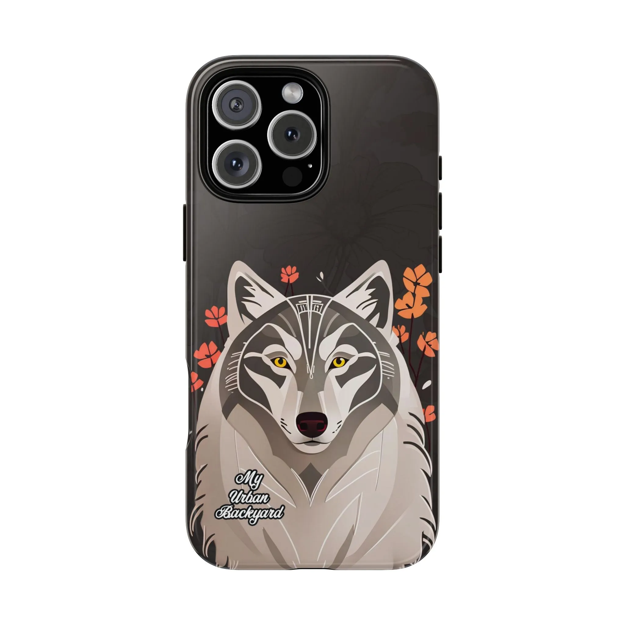 Art Deco Wolf, Cell Phone Case - Apple, Samsung or Google Pixel