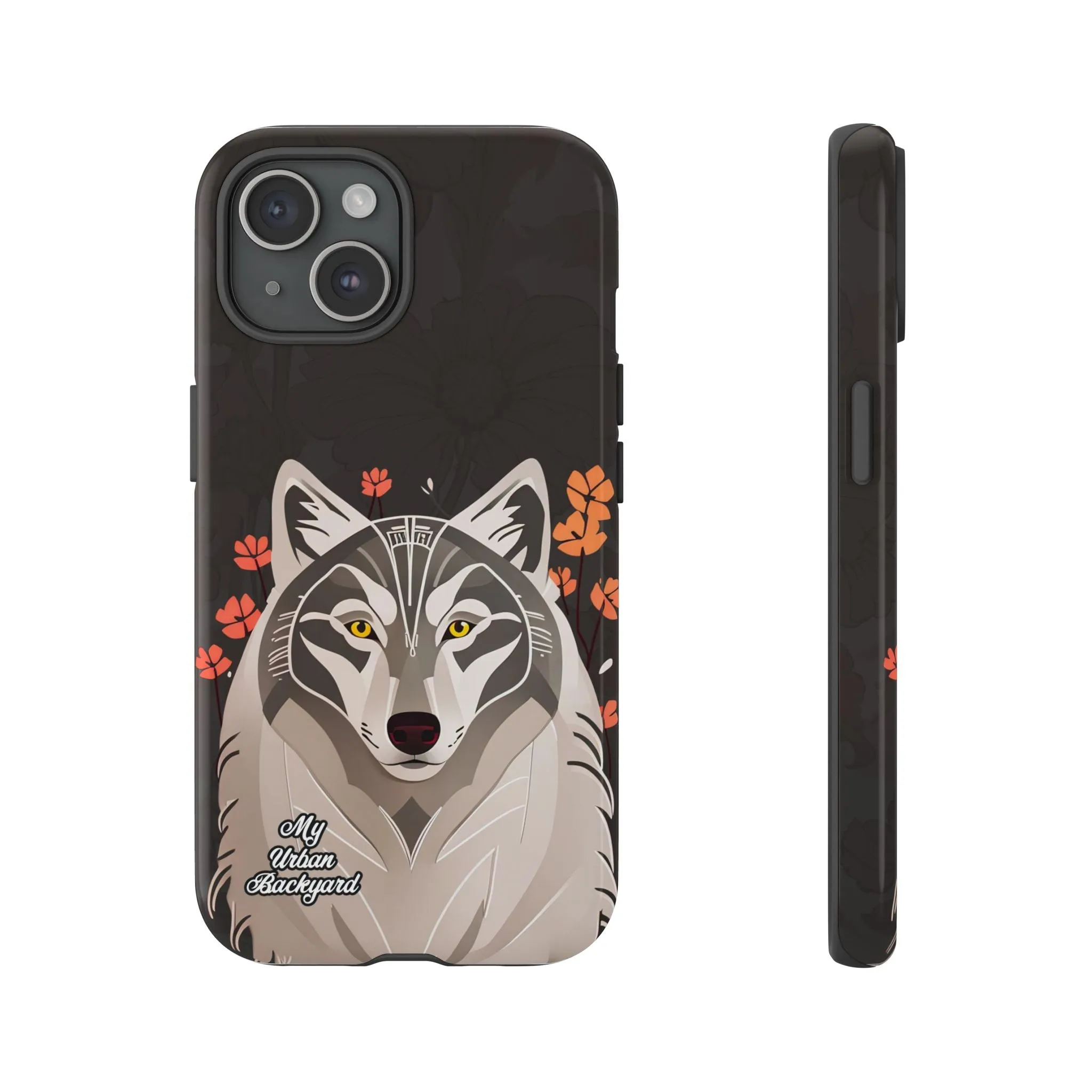 Art Deco Wolf, Cell Phone Case - Apple, Samsung or Google Pixel