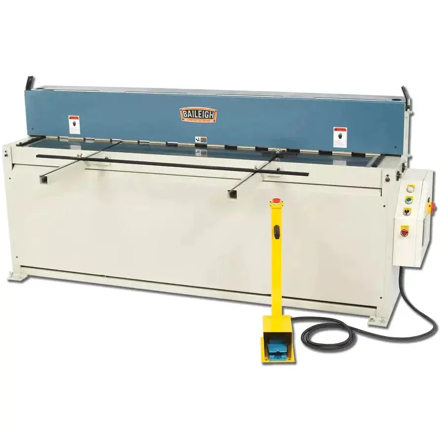 Baileigh SH-8014; 220V 3Phase Hydraulic Powered Shear 80" Length 14 Gauge Mild Steel Capacity